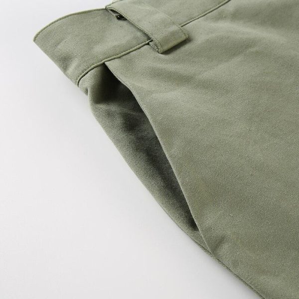 Big Pockets Hip Pop Streetwear Ribbon Cross Ladies Cargo Pants Women Casual Joggers High Waist Loose Female Buttons Trousers - Hplify