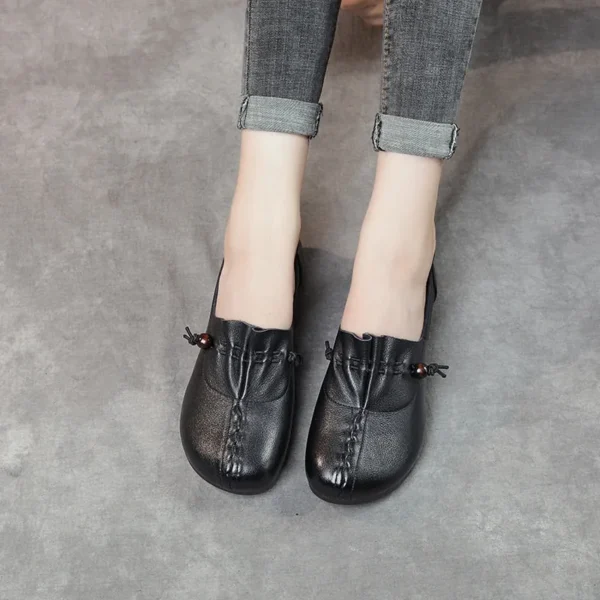 Alternative view of Women Flats Genuine Leather Shoes Low Heels Oxford Moccasins Loafers