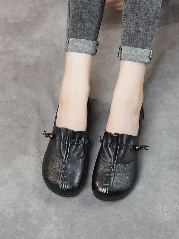 Alternative view of Women Flats Genuine Leather Shoes Low Heels Oxford Moccasins Loafers