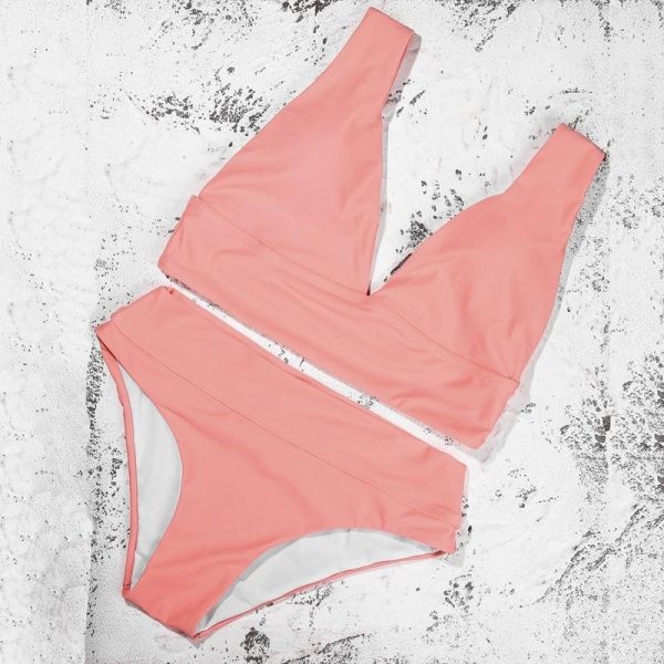 Sexy Pink Bikinis Push Up Bikini 2021 New Arrival Padded High Waist Swimsuit Female Brazilian Biquini Swimwear Women - Hplify