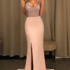High Split Sequined Patchwork Dress Women Spaghetti Strap Open Back High Waist Slim Long Maxi Dress Elegant Party Dresses Female - Hplify