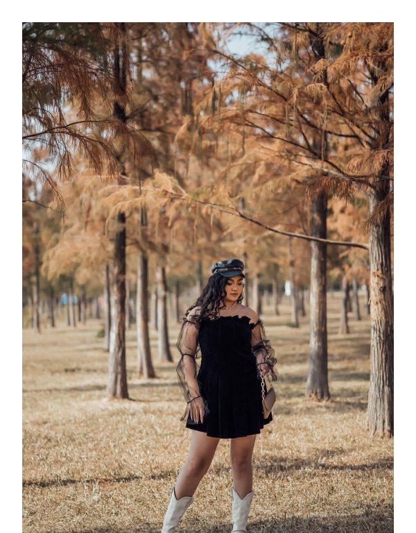 2021 Gothic Sexy Dress Vintage Off Shoulder Lantern Sleeve Mesh Patchwork Velvet Mini Dress Dark Street Black Dress for Female - Hplify