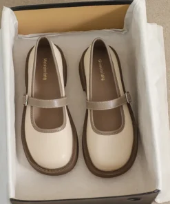 Thick-soled Mary Jane Shoes For Women's Single Shoes Retro Women's Shoes