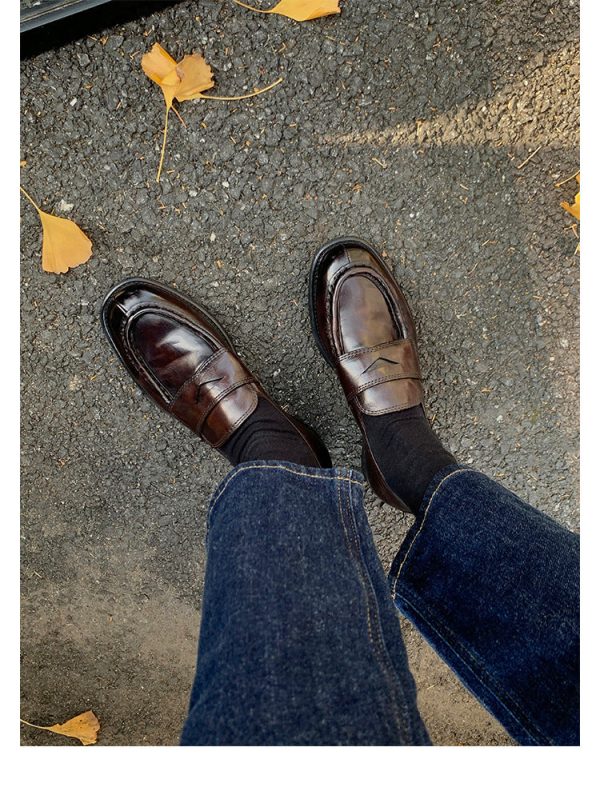 Women's New Vintage Leather British Style Handmade Loafers