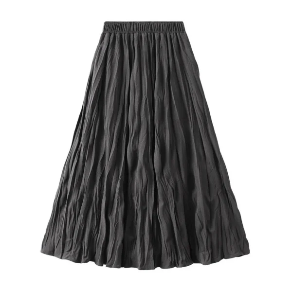 Alternative view of Women's High Waist Mid Length Big Swing A-Line Skirt