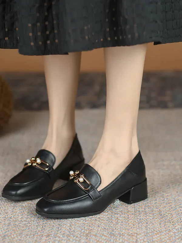 Alternative view of Women's Spring Vintage Leather Loafers