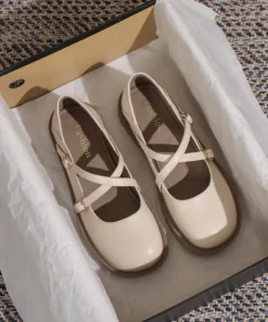 Women's Round Toe British Style Flat Shoes