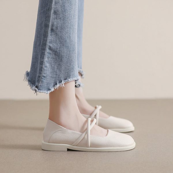 Alternative view of New Women's Square Toe Soft Sole Shoe - Shallow Mouth Flat Large Size