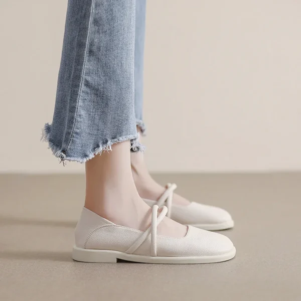 Alternative view of New Women's Square Toe Soft Sole Shoe - Shallow Mouth Flat Large Size