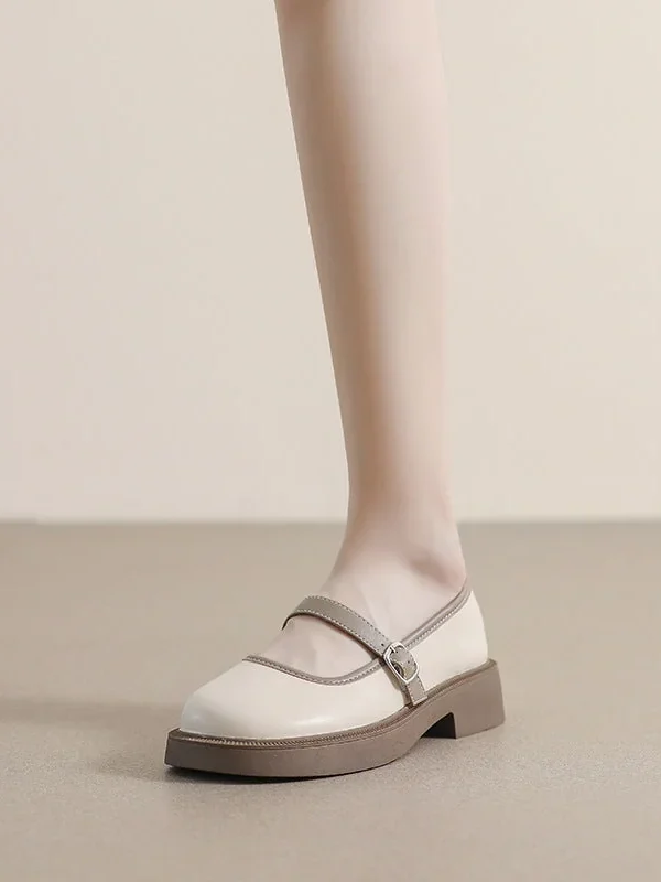 Alternative view of Thick-soled Mary Jane Shoes For Women's Single Shoes Retro Women's Shoes