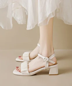 Women's New Spring Summer Thick Heel Sandals High Heels