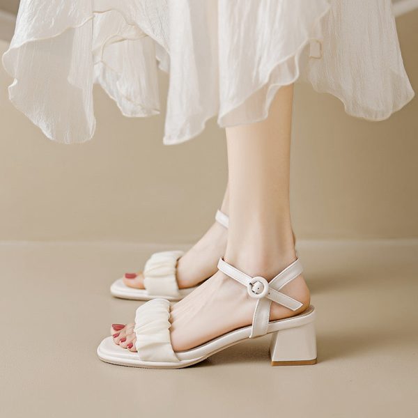 Women's New Spring Summer Thick Heel Sandals High Heels