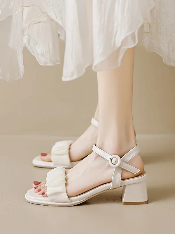 Women's New Spring Summer Thick Heel Sandals High Heels