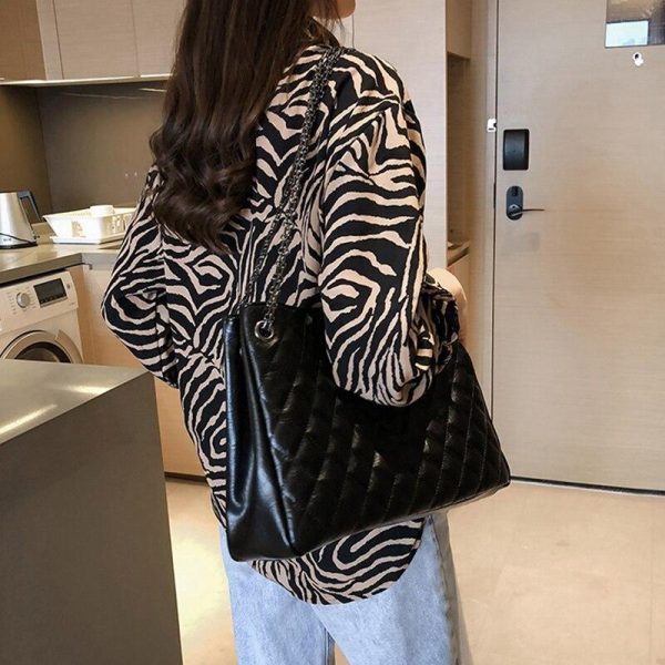 Plus size womens tops and blouses BF style long sleeve casual pullover tops shirt Summer Zebra print blouse women blusas - Hplify