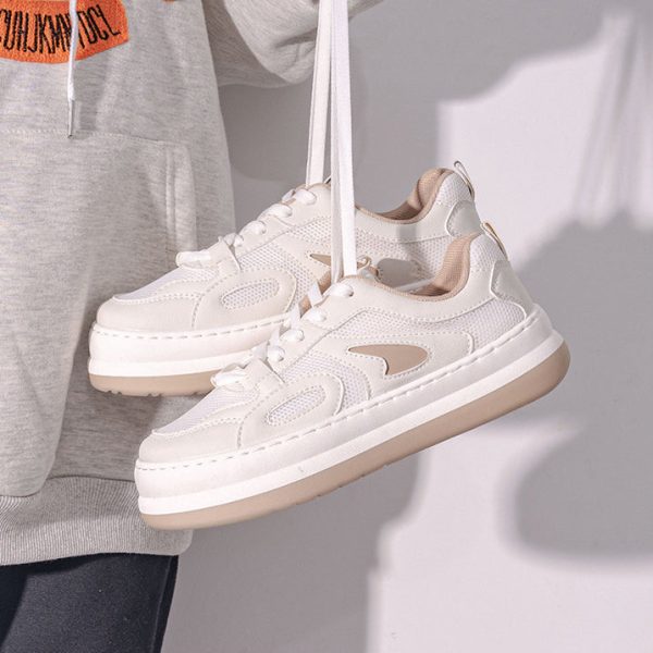 Spring Shoes For Women New Fashion High Quality Causal Mesh Breathable Increased Platform Shoes Low-top Women's Sneakers