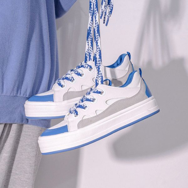 Alternative view of Women's Vulcanize Shoes  New Fashion Spring Thick-Soled Sneakers Breathable Korean Style Low-top Comfy Casual Platform Shoes