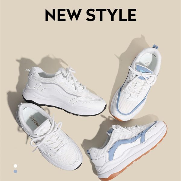 Alternative view of Women Shoes  New Spring High Quality Breathable Mesh White Casual Sport Shoes Fashion Simple Comfy Women's Sneakers Non-slip