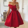 Strapless off the shoulder dress Women short sleeve A-line pleated dresses Summer elegant ladies party dress sexy vestidos mujer - Hplify