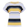 Summer Sexy Yellow Stripe Harajuku T Shirt Women Clothes Short Sleeve O Neck Tops Casual Loose Tshirt Tee Shirt Femme Streetwear - Hplify