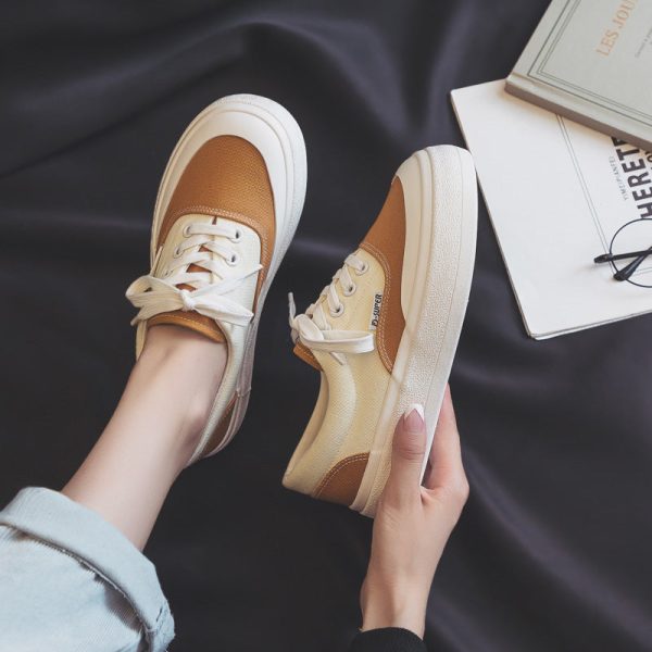 Summer Shoes For Women New Fashion Casual Women's Sports Shoes Canvas Sneakers Platform Shoes Tennis Female Trendy Canvas