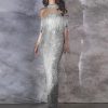 Tassel designed glittering maxi dress women Halter bodycon party dress Summer Slim fit shinny dresses robe femme - Hplify