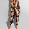 Vintage floral print jumpsuit women Casual long sleeve streetwear rompers womens jumpsuit Autumn fashion overalls feminina - Hplify