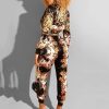 Vintage floral print jumpsuit women Casual long sleeve streetwear rompers womens jumpsuit Autumn fashion overalls feminina - Hplify