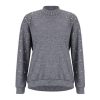 Women Fall Clothing Fashion Women Round Neck Sweatshirt for Women Solid Color Gray Beading Pullovers Casual Sweatshirts - Hplify