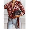 Women Long Sleeve T Shirt Leopard Print V Neck Wrap Tops Autumn Elegant Ladies Tshirt Streetwear Blusas Mujer - Hplify