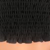 Women Mesh Sheer Tops Summer Square Collar Elastic Pleated Crop Tops Long Sleeve Black Polka Dots Sexy Shirt Puff Sleeve Blusa - Hplify