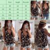The Best Women Sexy V-Neck Casual Leopard Print Tank Top Vest Fashion Blouse Sleeveless Loose Summer Beach Shirt Cami Tops Online - Hplify