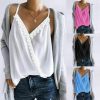 The Best Women Sexy V-neck Tank Top Vest Blouse Sleeveless Loose Summer Beach Crop Top Shirt Solid Casual Cami Top Online - Hplify
