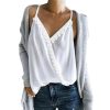 The Best Women Sexy V-neck Tank Top Vest Blouse Sleeveless Loose Summer Beach Crop Top Shirt Solid Casual Cami Top Online - Hplify