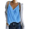The Best Women Sexy V-neck Tank Top Vest Blouse Sleeveless Loose Summer Beach Crop Top Shirt Solid Casual Cami Top Online - Hplify