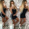 The Best Women Short Mini Slim Dress Summer Beach Holiday Sexy Bodycon Casual Sleeveless Solid Casual Tank Dress Sundress New Online - Hplify