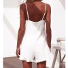 The Best Women Sleeveless Solid Playsuit Ladies Casual Holiday Beachwear Summer Beach Loose Mini Shorts Rompers Online - Hplify