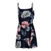 The Best Women Sleeveless Strappy Backless Wrap Boho Floral Mini Dress Ladies Fashion Summer Sundress Holiday Beach Dresses Online - Hplify