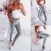 The Best Women Sport Pants Workout Gym Exercise Running Fitness Leggings High Waist Stretchy Trousers Casual Sportswear Online - Hplify