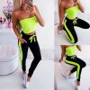 The Best Women Sport Pants Workout Gym Exercise Running Fitness Leggings High Waist Stretchy Trousers Casual Sportswear Online - Hplify