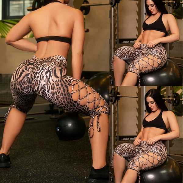 The Best Women Sports Scrunch Running Gym High Waist Fitness Leggings Push Up Trousers Workout Beach Casual Short Pants Online - Hplify