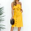 The Best Women Summer Boho Casual Evening Party Beach Dress Lady Sleeveless Strapless Sashes Elegant Holiday Fashion Sundress Online - Hplify