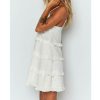 The Best Women Summer Boho Sleeveless Dress Ladies Casual Party Summer Holiday Beach Ruffle A-Line Short Mini Dress Sundress Online - Hplify