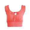 The Best Women Summer Boho Spaghetti Strap Slim Fit Vest Halter Beach Bustier Bra Crop Top Casual Shirt Blouse Cami Online - Hplify