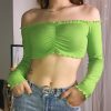 The Best Women Summer Casual Off Shoulder Vest Blouse Tops Sexy Ladies Summer Beach Holiday Crop Top Shirt Blouse Streetwear Online - Hplify