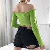 The Best Women Summer Casual Off Shoulder Vest Blouse Tops Sexy Ladies Summer Beach Holiday Crop Top Shirt Blouse Streetwear Online - Hplify