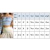 The Best Women Summer Fashion Striped Casual Off Shoulder Tank Top Vest Blouse Ladies Casual Crop Top Shirt Holiday Beach Shirts Online - Hplify