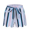 The Best Women Summer Fashion Striped Stylish Loose Shorts Beach Drawstring Ladies High Waist Casual Hot Short Trouser New Online - Hplify