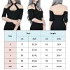 The Best Women Summer Gothic Tops Ladies Casual Off Shoulder Halter Neck Slim Chain Punk Crop Vest Tops Hot Online - Hplify