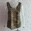 The Best Women Summer Leopard Vest Fashion Ladies Sleeveless Camisole Holiday Daily Casual V-Neck Tank Top Blouse Online - Hplify