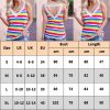 The Best Women Summer Rainbow Vest Top Sleeveless Blouse Beach Ladies Lace Backless Casual Loose Tank Tops Shirt Tee Cami Online - Hplify